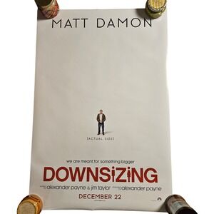 Downsizing 2017 Original Movie Poster 27x40 Matt Damon Christoph Waltz D/S